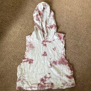 Medium Forever 21 Hooded Athletic Crop Top